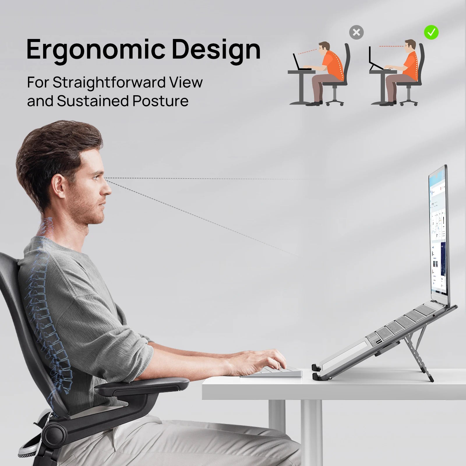 Portable Adjustable Laptop Tablet Stand