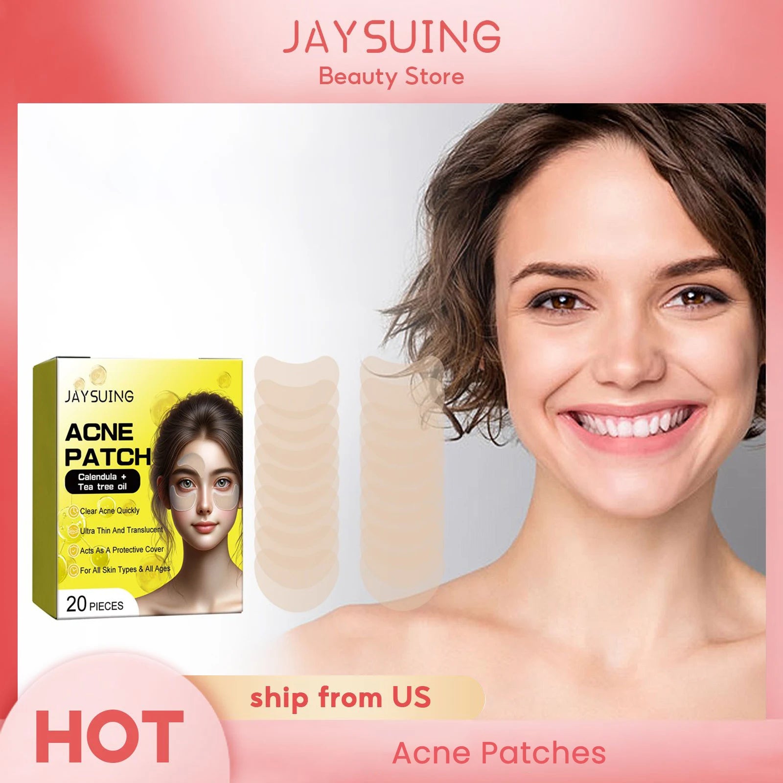 Unsichtbare Akne-Punkte-Pickel-Patch-Aufkleber