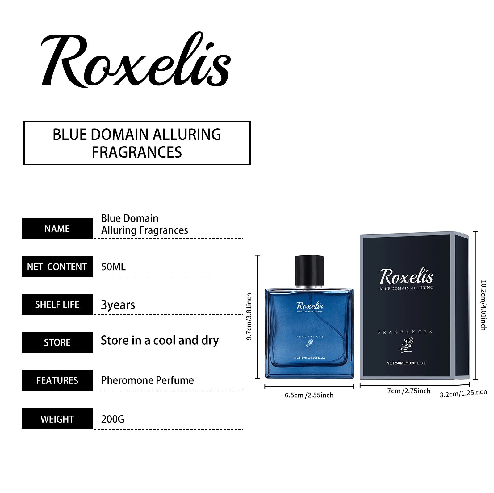 Roxelis Blue Domain Cologne 50ml