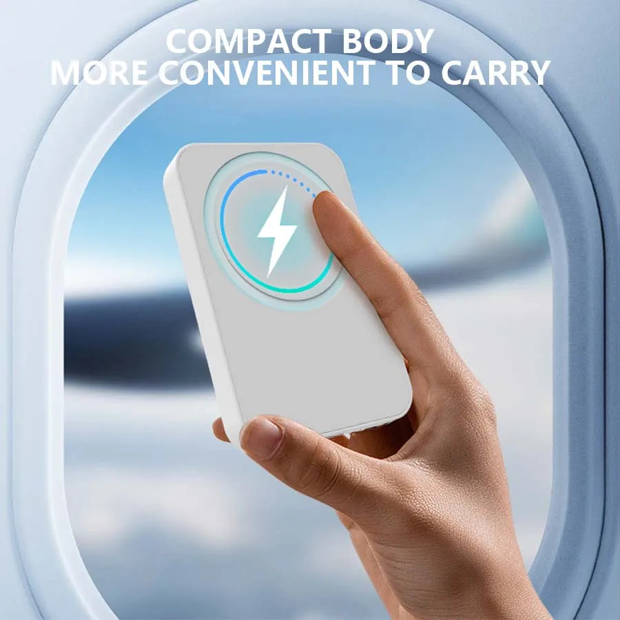 Mini 5000mAh magnetisches kabelloses Ladegerät