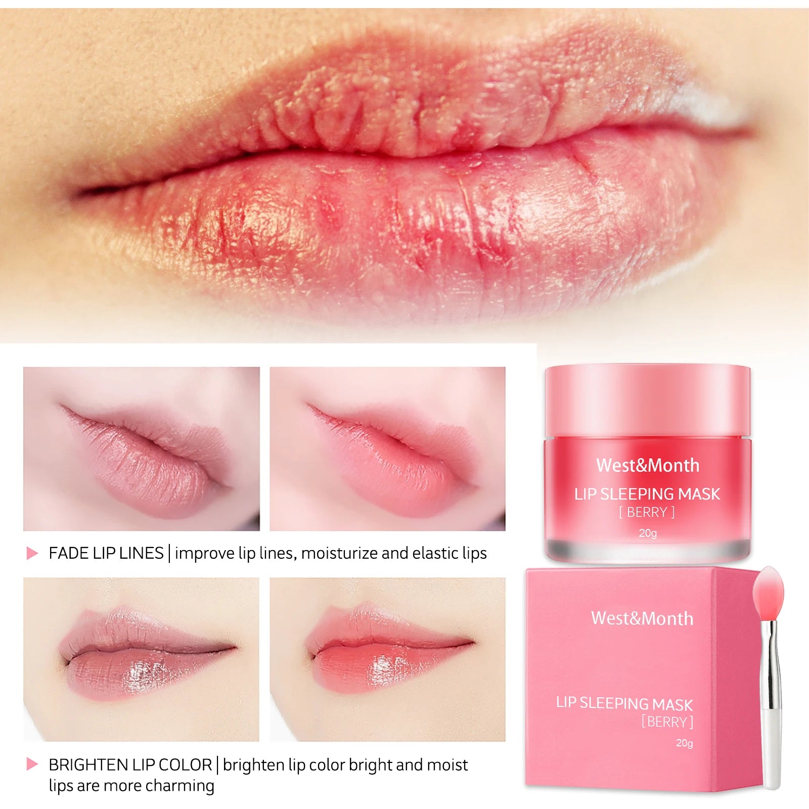 Strawberry Jelly Lip Mask Repair