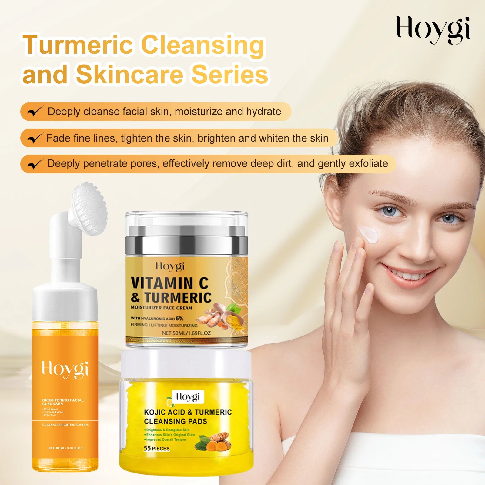 Hoygi Turmeric Facial Cleanser Set