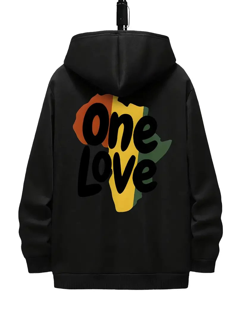 Hochwertiger bedruckter Baumwoll-Hoodie für Herren