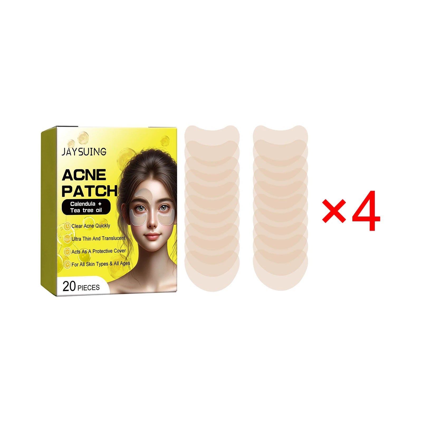 Unsichtbare Akne-Punkte-Pickel-Patch-Aufkleber