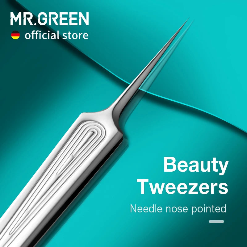 MR.GREEN Ingrown Hair Tweezers Black