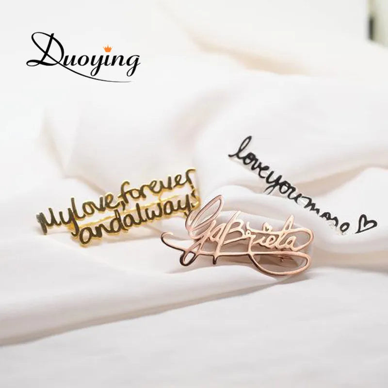 DUOYING Vintage Personalized Brooch