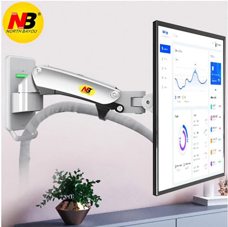 NB F120 Gas Spring Full Motion TV Mount