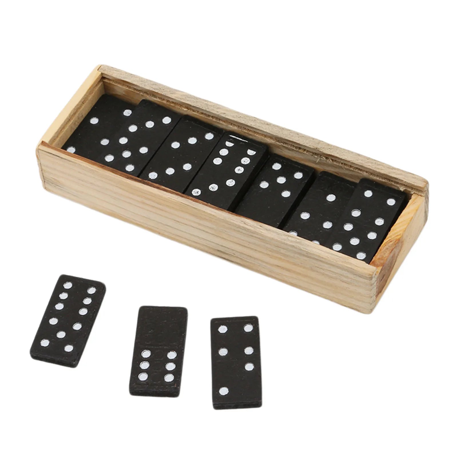 28pcs Wooden Domino Game for Kids
