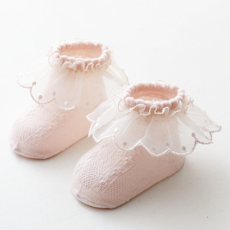 Chaussettes bébé en dentelle – Style coréen