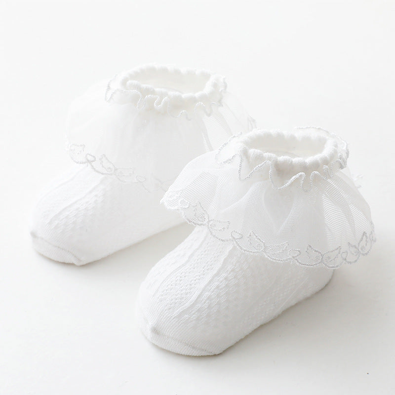 Chaussettes bébé en dentelle – Style coréen