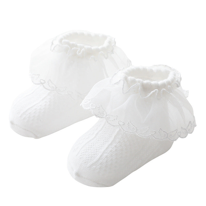 Chaussettes bébé en dentelle – Style coréen