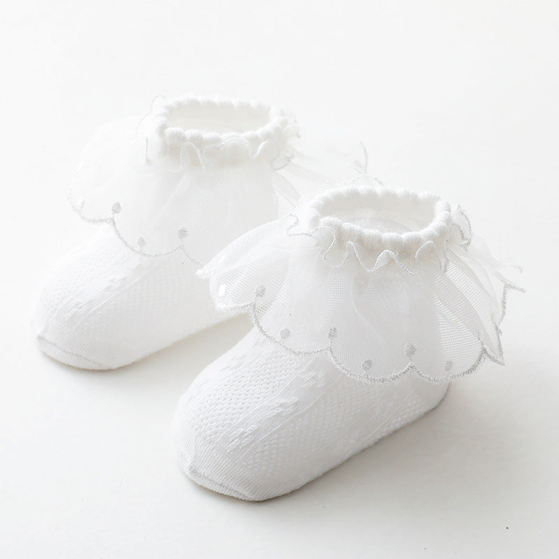 Chaussettes bébé en dentelle – Style coréen