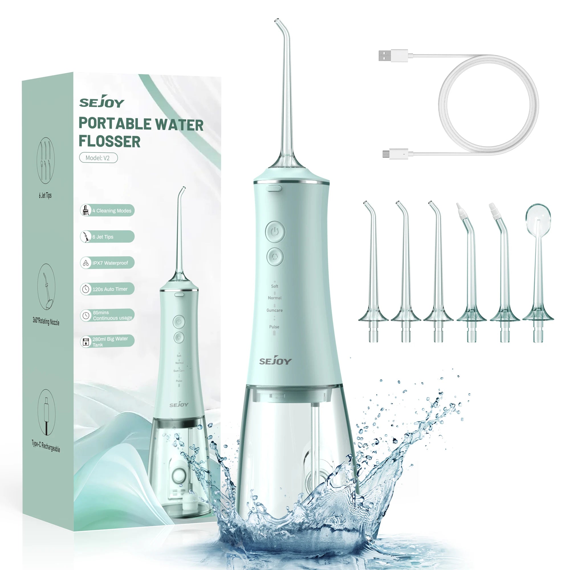 Sejoy Magnetic Rechargeable Water Flosser