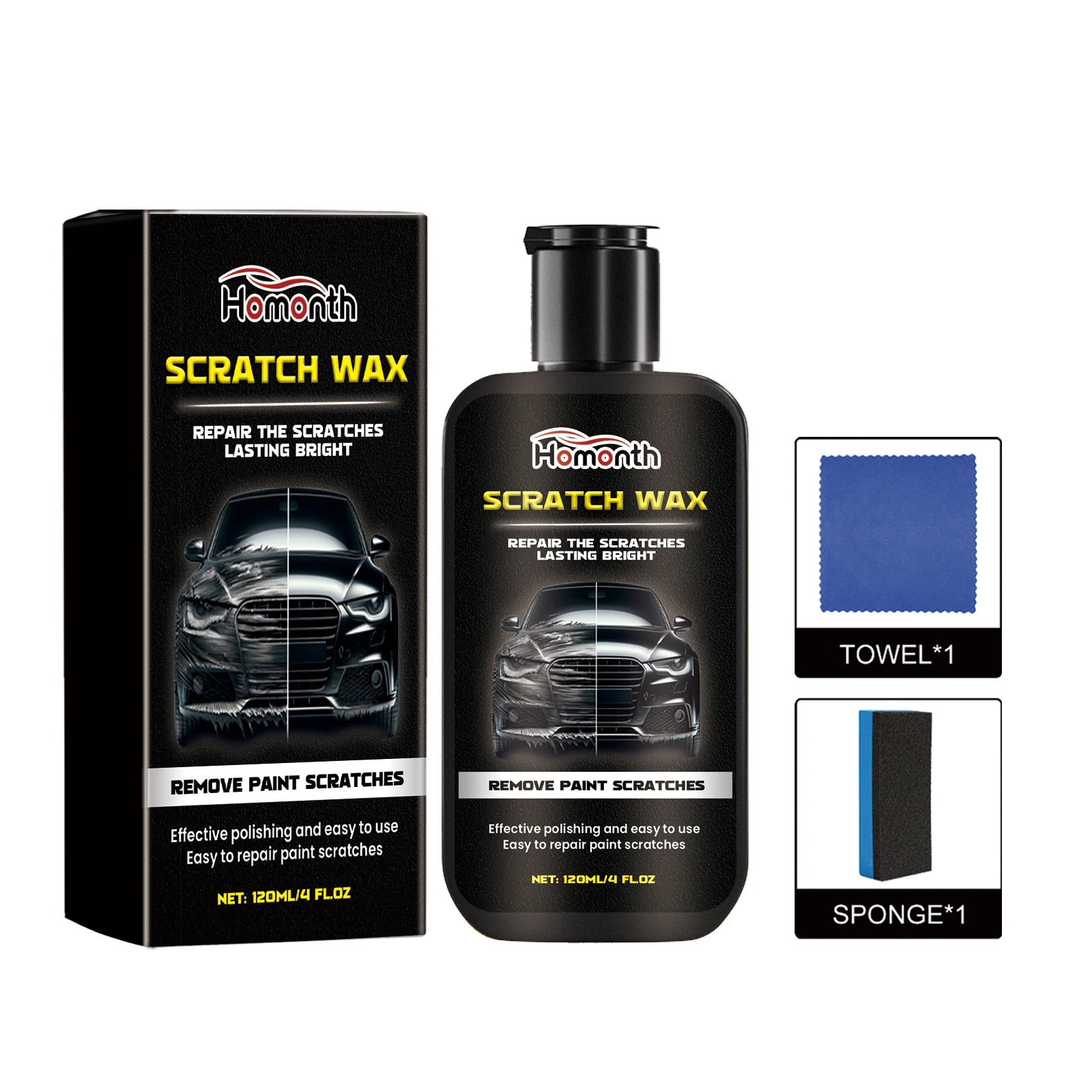 Car Scratch Repair Wax and Polish Cream