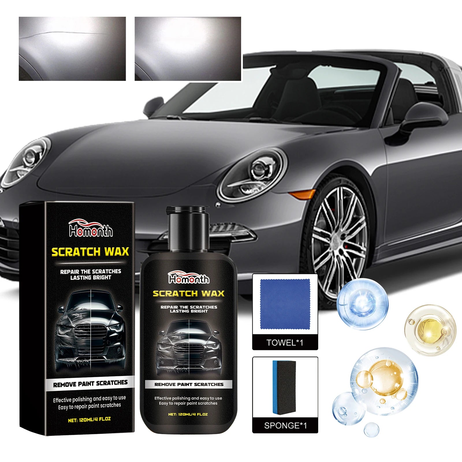 Car Scratch Repair Wax and Polish Cream