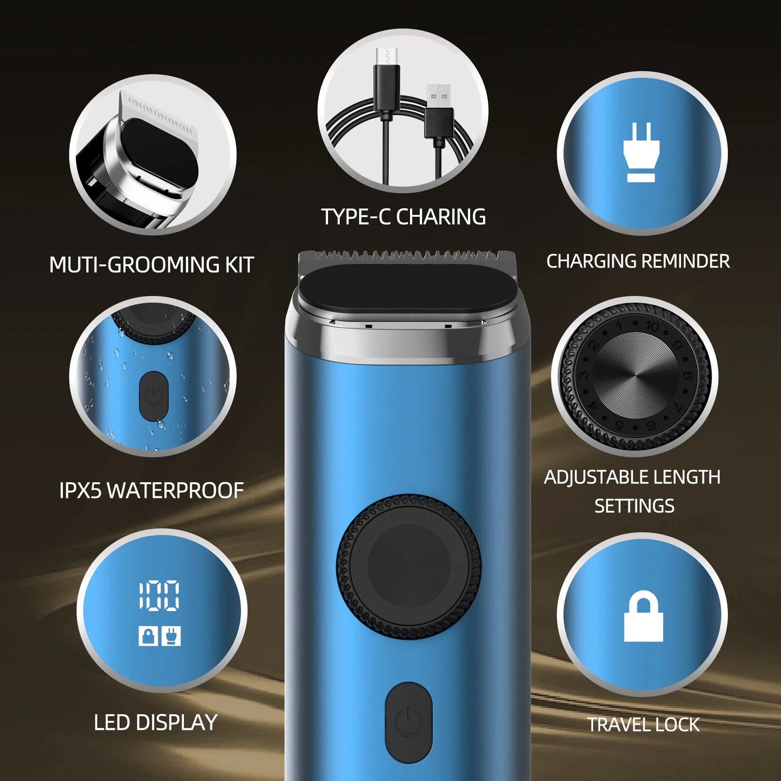 SEJOY 3-in-1 Electric Hair Clipper Kit