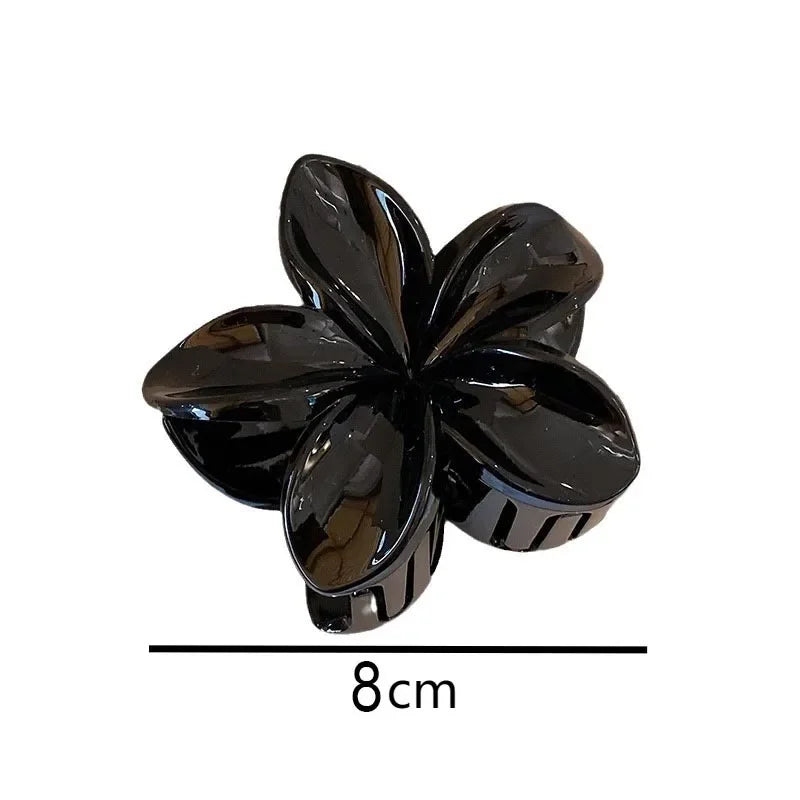 Vintage Brown Flower Hair Claw Clip