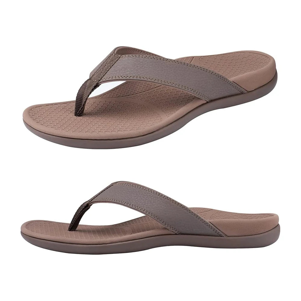 Men Orthotic Flip Flops Arch Support Sandals