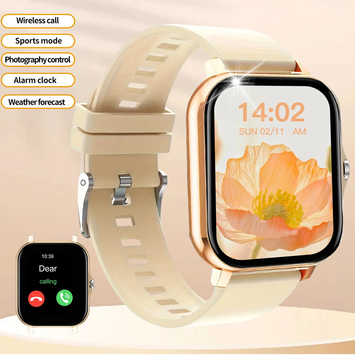 Bluetooth Call Fitness Smart Watch