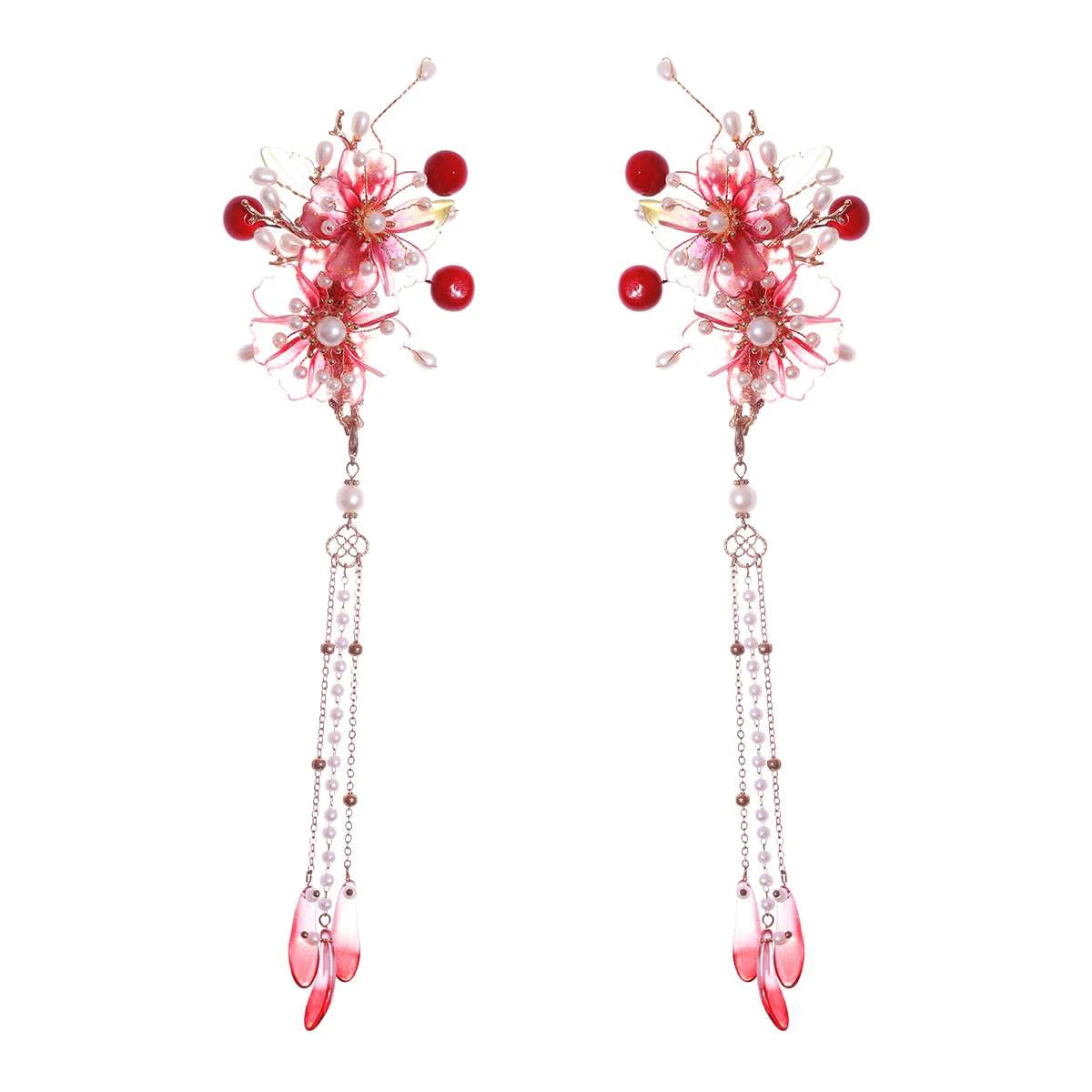 Vintage Chinese Tassel Hairpins – 2pcs