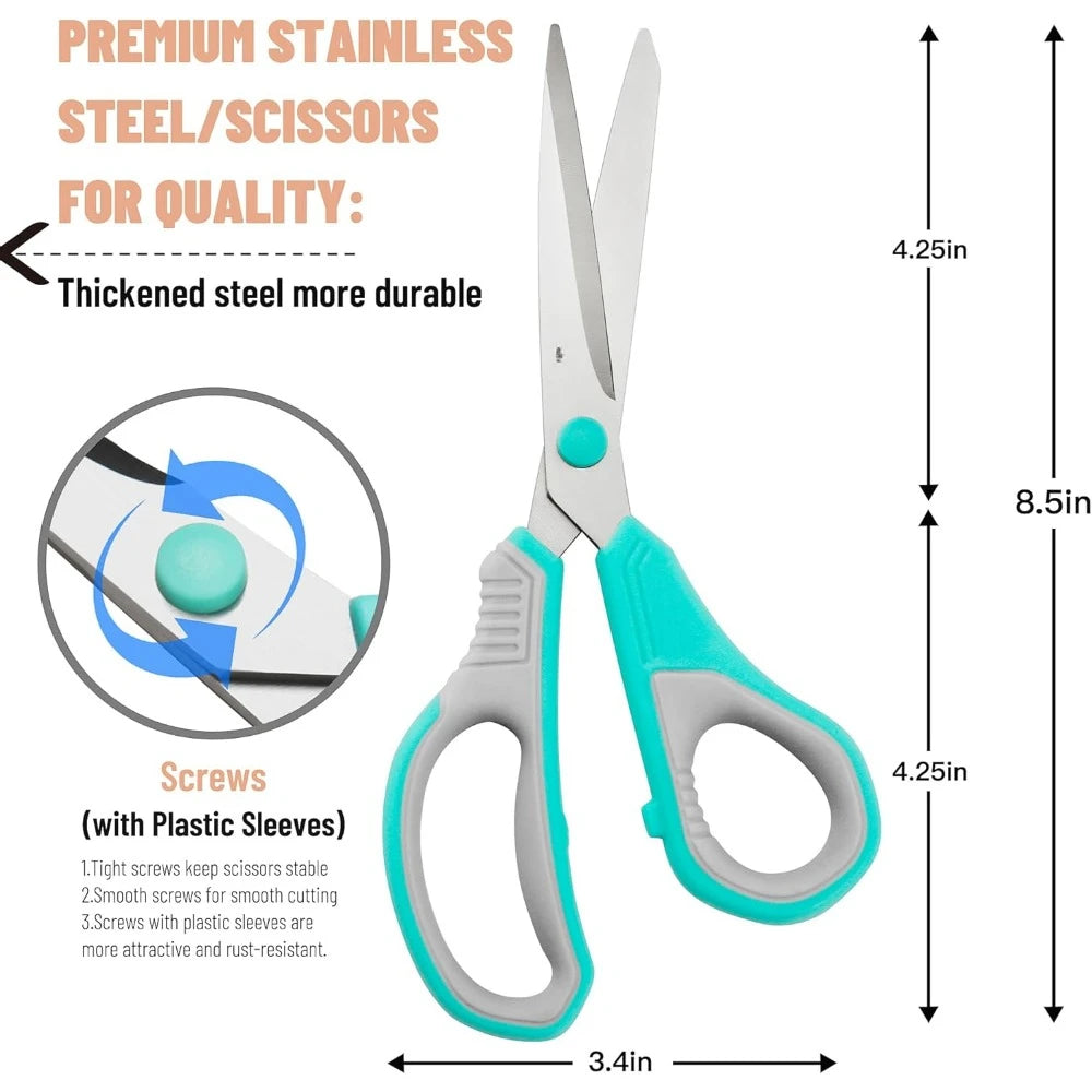 8.5" All-Purpose Scissors 3 Pack Set
