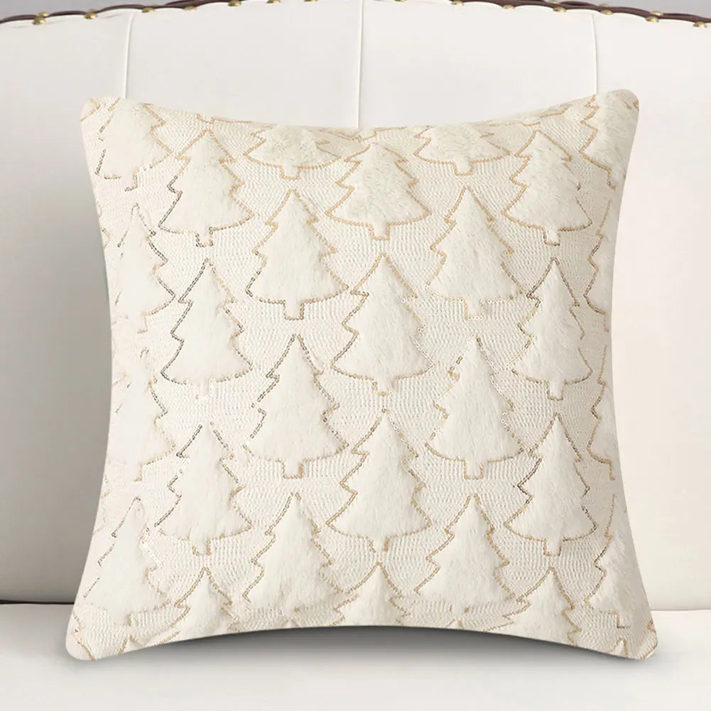 Christmas Tree Plush Pillow Covers 45x45