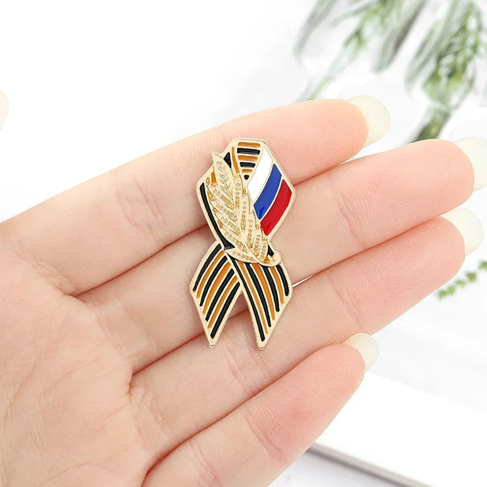 Russian Flag Saint Victory Day Lapel Pin