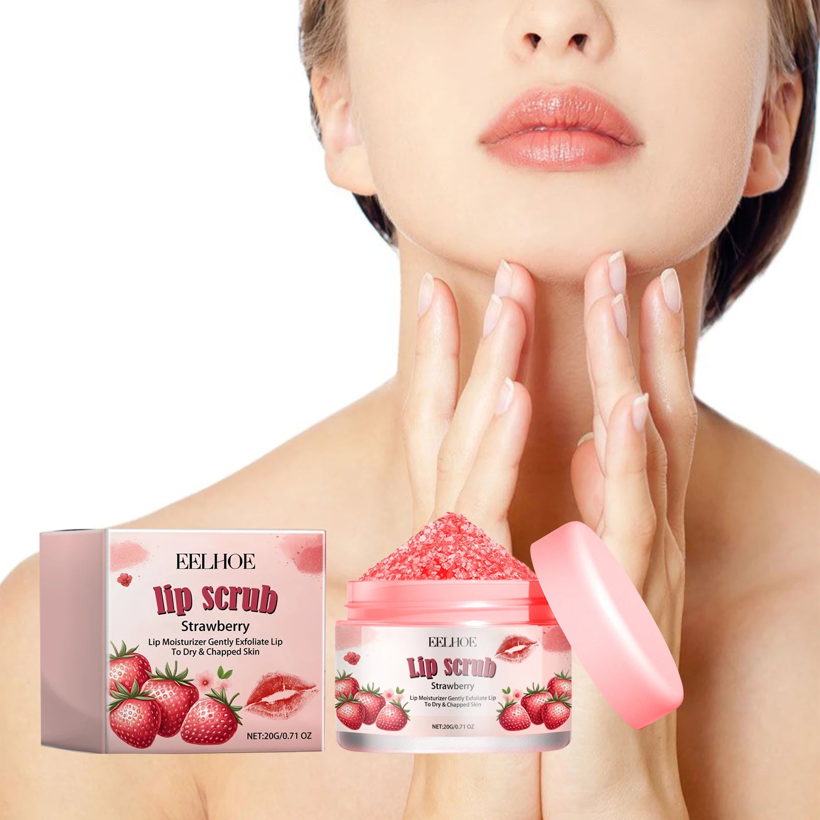 Strawberry Lip Scrub & Hydrating Mask