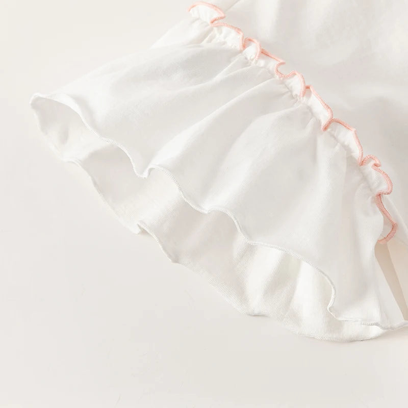 Dave Bella Mädchen Cartoon-Baumwoll-T-Shirt