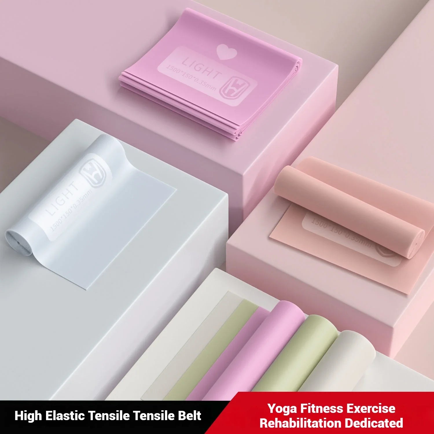 WOSWEIR-Yoga Rally Home Stretching Resistance Strap for Beginners Ladies Body Fitness Latin Dance Stretch Strap