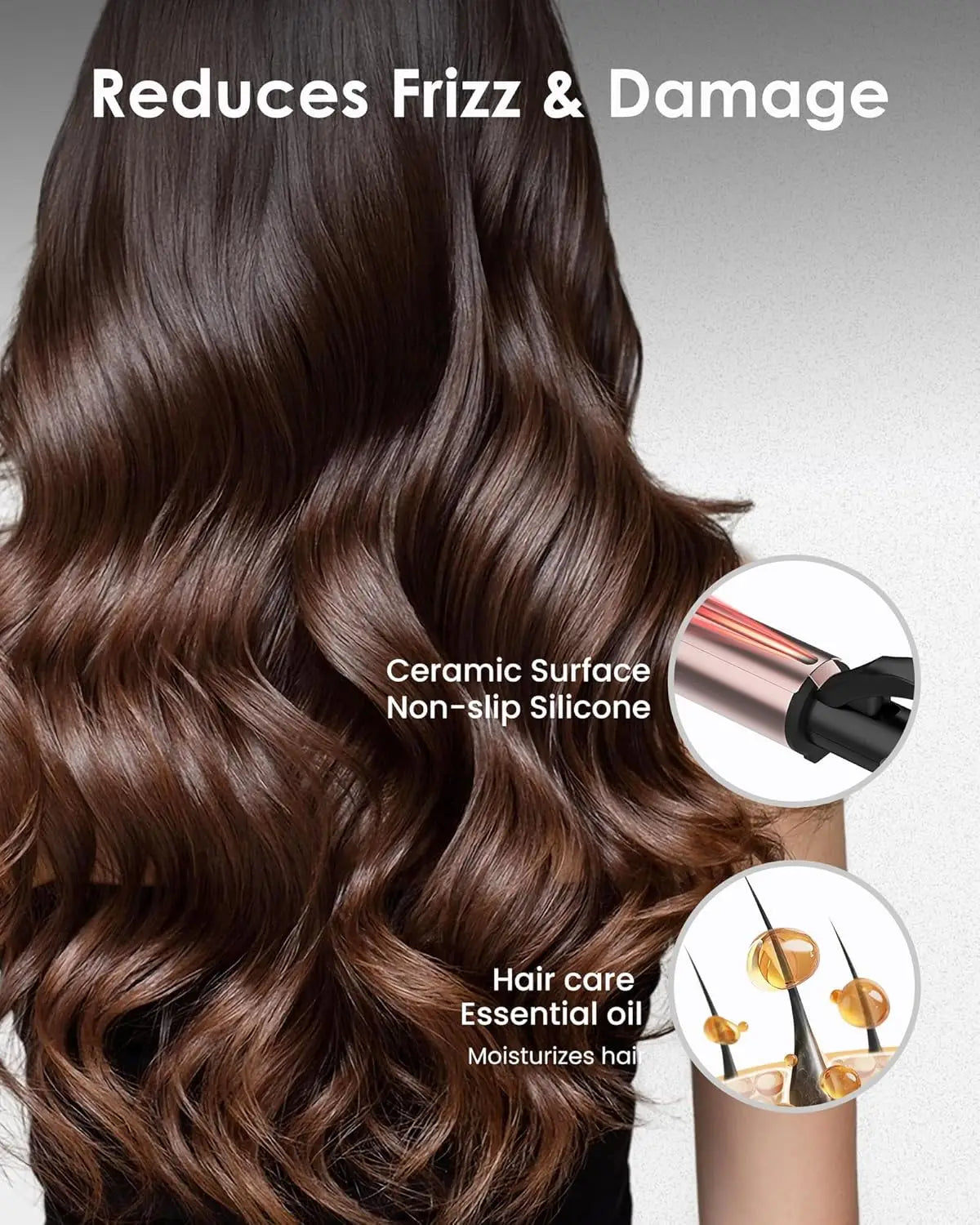 Ceramic Curling Wand for Long Hair