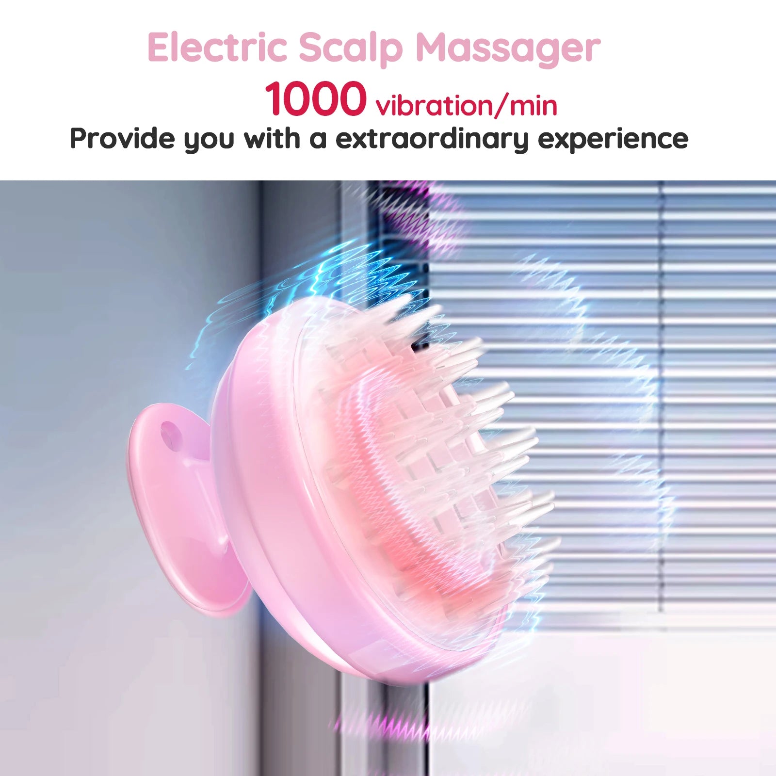 Electric Silicone Waterproof Scalp Massager