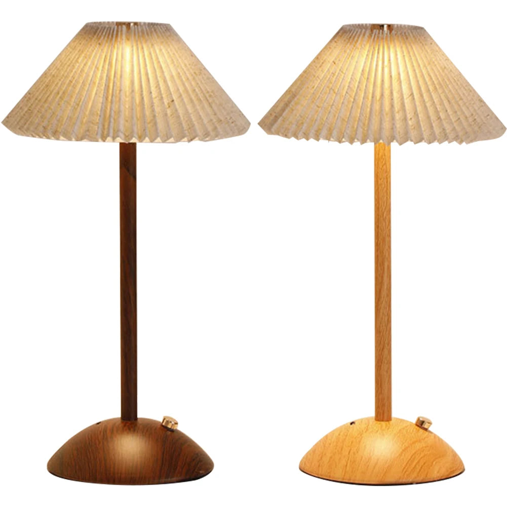 Nordic Pleated Rechargeable Table Lamp
