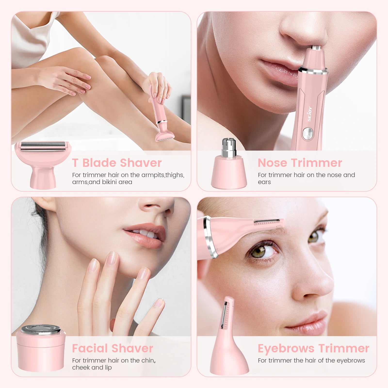 Sejoy 4-in-1 Electric Lady Shaver