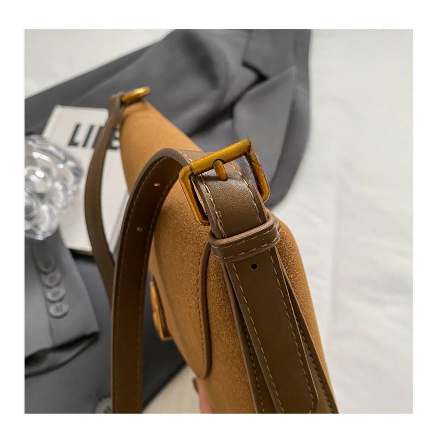 2025 Retro Women’s Saddle Crossbody Bag