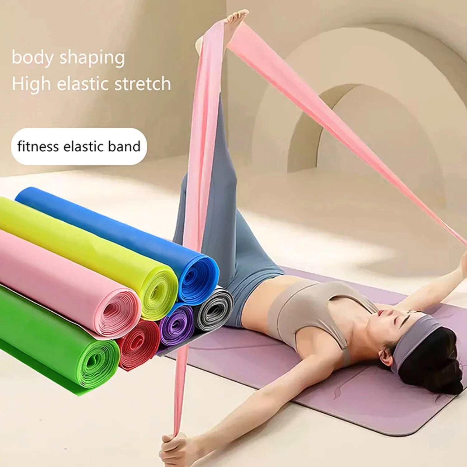 Elastisches Yoga-Spannungswiderstandsband
