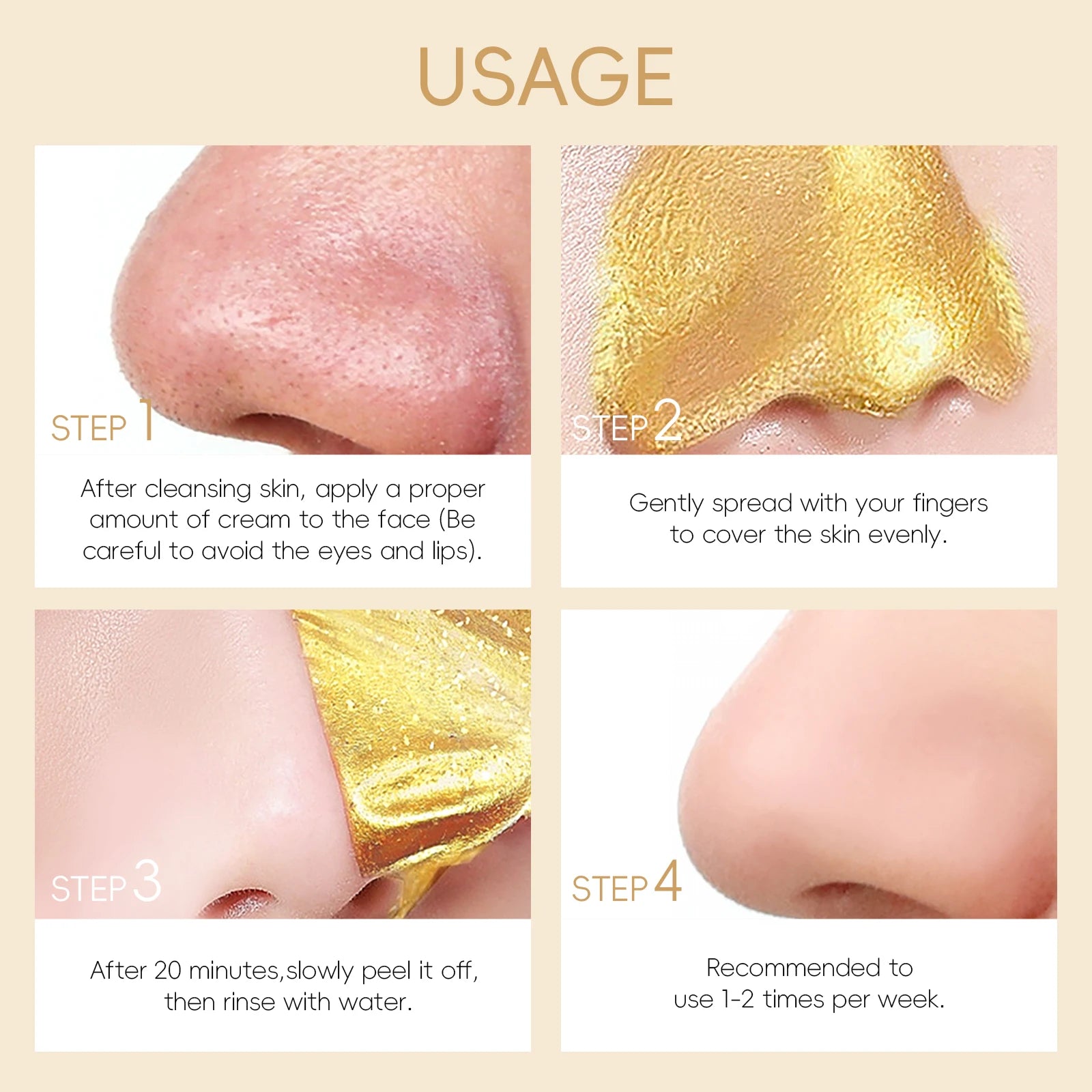 LAIKOU 24K Gold Snail Peel-Off Mask