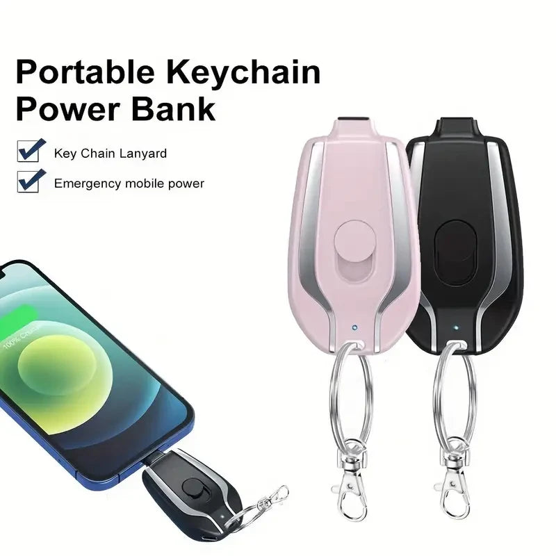 Mini Keychain Emergency Power Bank USB