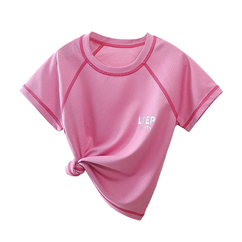 Kids Mesh Sports Tee for Boys Summer