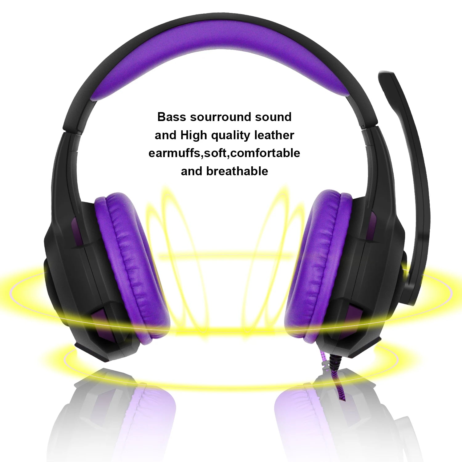 Kabelgebundenes Gaming-Headset mit Mikrofon und Lautstärkeregelung