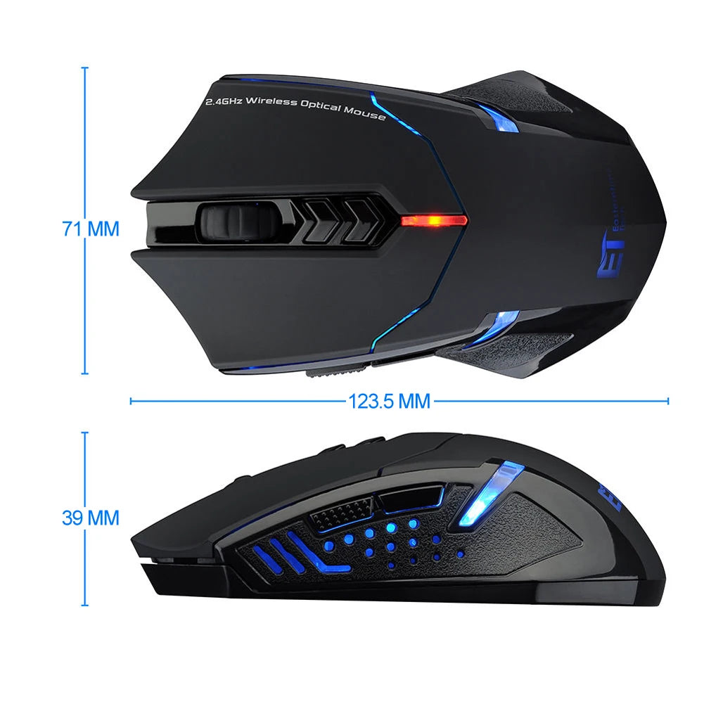 2.4GHz Wireless Gaming Mouse 7-Button