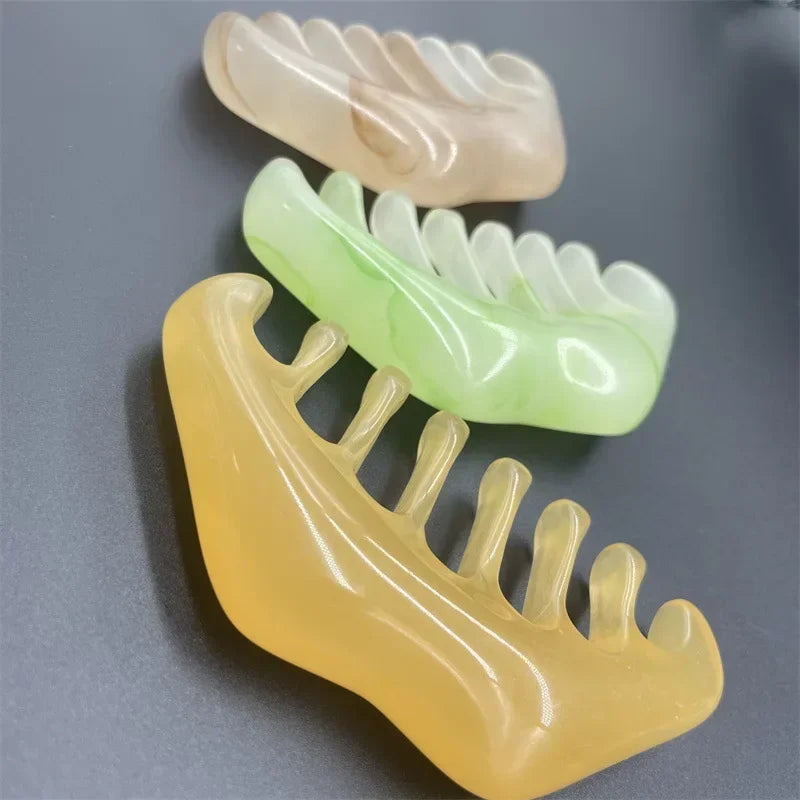Resin Gua Sha Head & Body Massage Comb