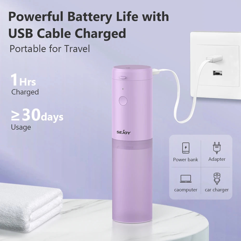 Wiederaufladbare Munddusche per USB