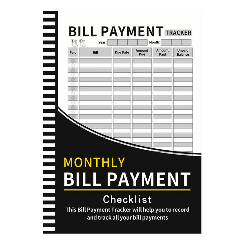 Monthly Bill Payment Organizer Book