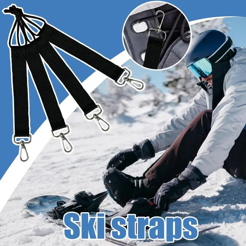 4-teiliges Snowboard-Bindungsgurt-Set