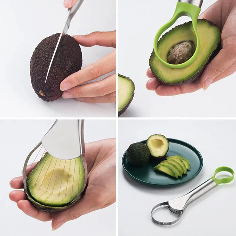 2in1 Stainless Steel Avocado Slicer
