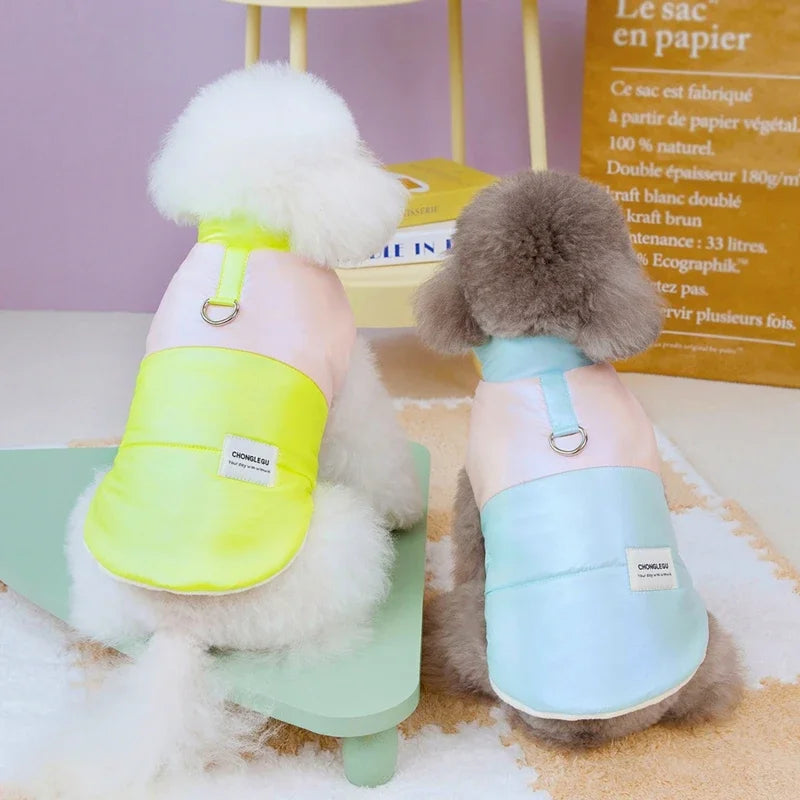 Winter Pet Jacket with Leash Ring