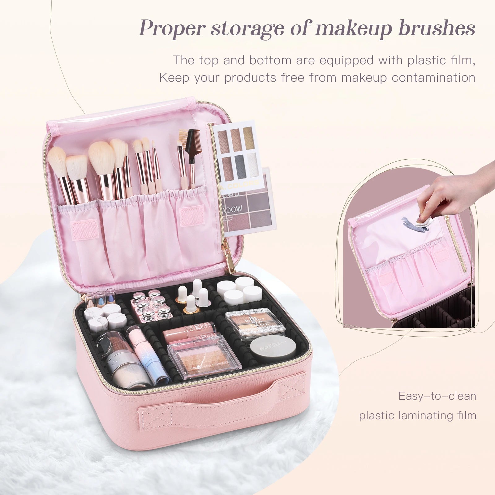 Professioneller Make-up- und Pinsel-Reise-Organizer