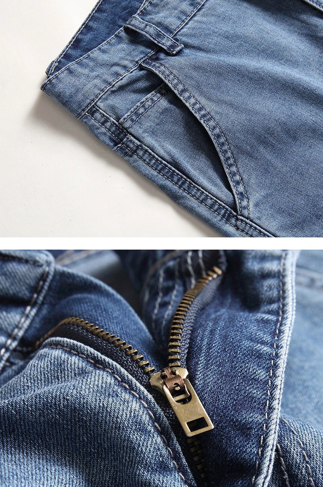 Men’s Hip Hop Denim Cargo Shorts