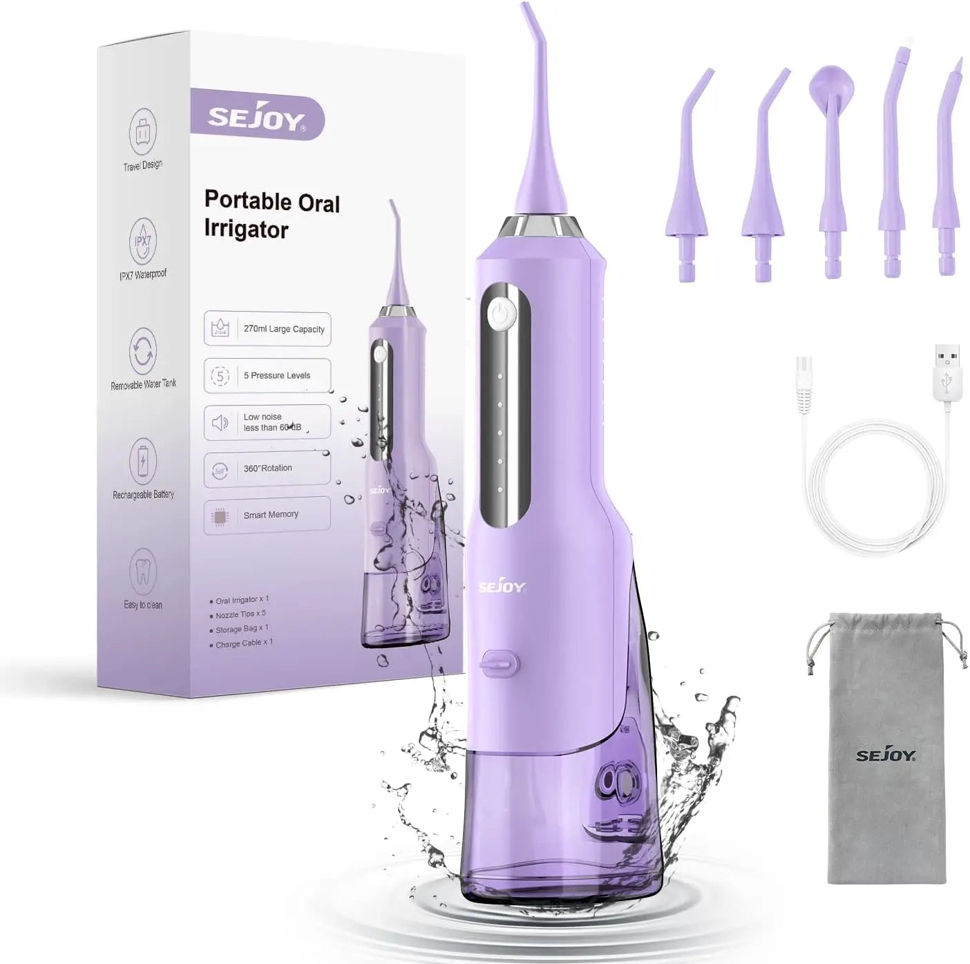 Sejoy Cordless Electric Water Flosser